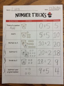 Students were "tricked" by me!